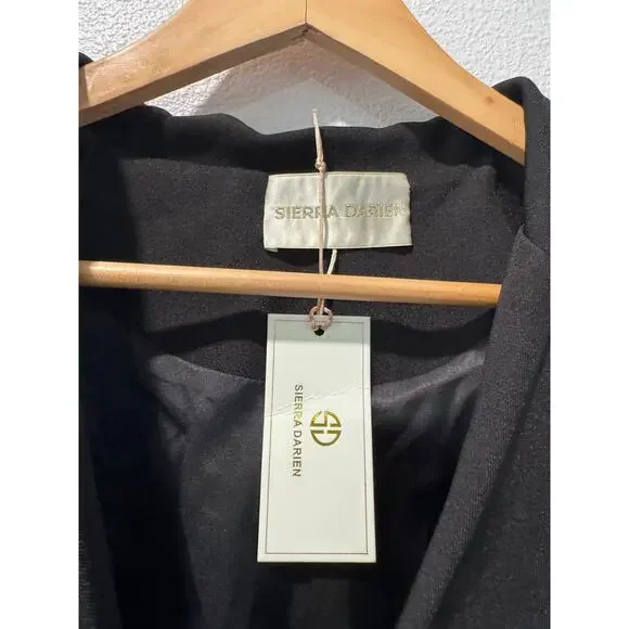 NWT SIERRA DARIEN ELEGANT FITTED DRESS WITH SIDE AND BACK CUTOUTS BLACK - Picture 5 of 6